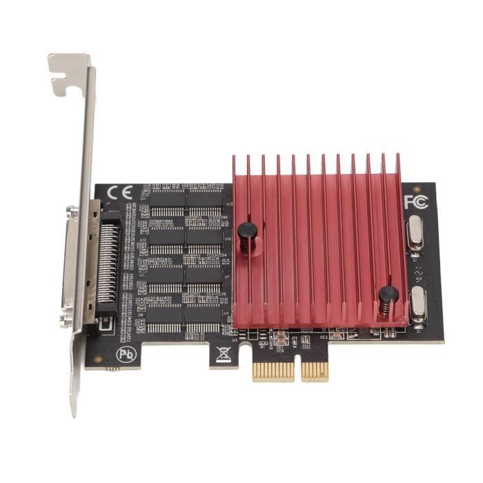 Carte PCIe 2 Ports RS232 DB9 – Adaptateur Série Haute Performance UART 16C1050 – StarTech Compatible Windows/Linux