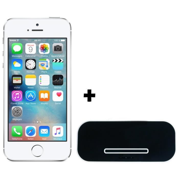 IPhone 4 16Go Noir (A1332) + Station D'accueil Audio - Occasion - Débloqué - IOS 7