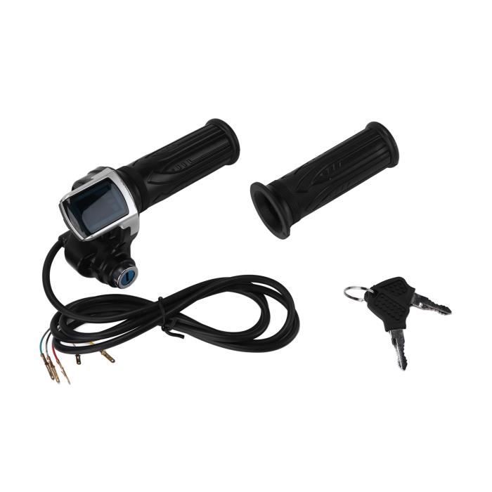 1 paire de poignées de guidon 12-84 V 3 vitesses avec écran LED pour vélo électrique scooter électrique Jaune 1 paire de poignées de guidon 12-84 V 3 vitesses avec écran LED pour vélo électrique scooter électrique Jaune