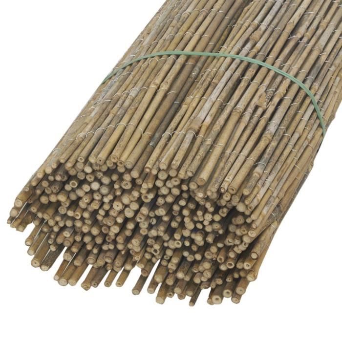 Canisse en bambou naturel - AUBRY GASPARD - 1 x 5m - Hauteur 100cm - Diamètre 7cm