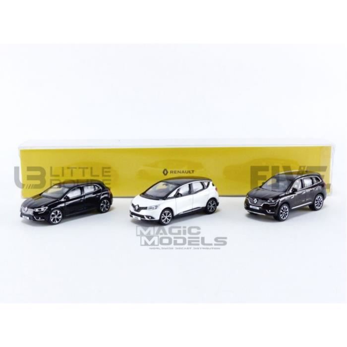 Voiture Miniature de Collection - NOREV 1/64 - RENAULT Megane IV - Scenic IV - Koleos II - Black / White / Brown - 7711785873-21