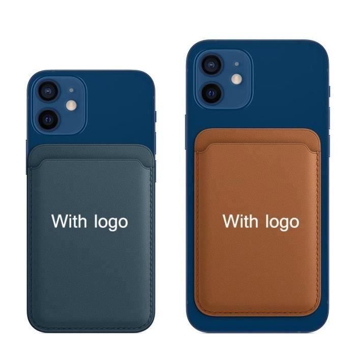 Étui à cartes en cuir MagSafe pour Apple iPhone 12 Apple 12 Pro Max mini -  Cdiscount Téléphonie