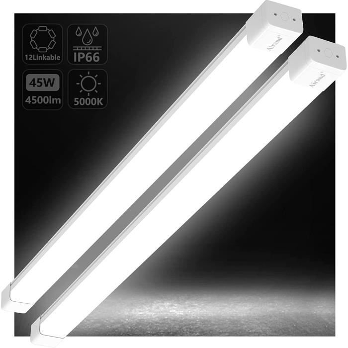 YouSB Tube Led Neon Led 150cm 45W Réglette LED Étanche IP66 Néon Tube