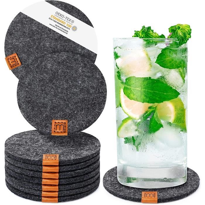 Dessous De Verre, Sous Verre Set De 12 - Feutre - Pour Verre