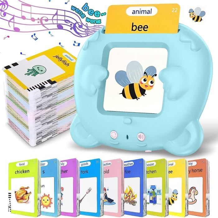 Cartes Flash Parlantes Felly 224 Mots Espagnol - Jouet Éducatif 1-6 Ans - Rechargeable USB - Cadeau Enfant