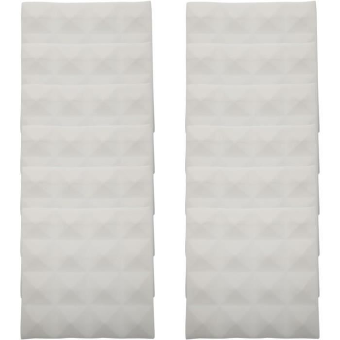 Kit 7 Pièces Panneau D'Insonorisation Gaufré Auto-Adhésif 30X30 Cm