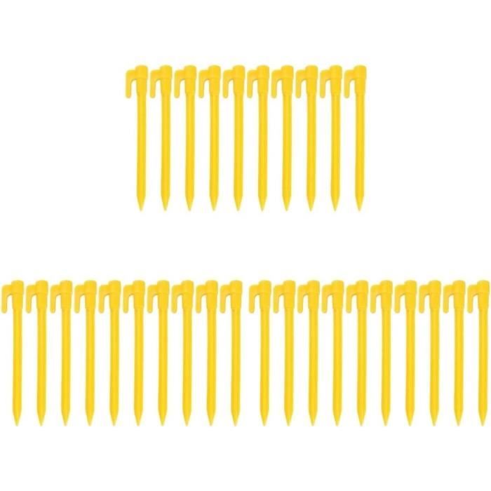 50 Piquets De Tente FEED GARDEN 7 Pouces – Piquets Gonflables En Acier Pour Extérieur