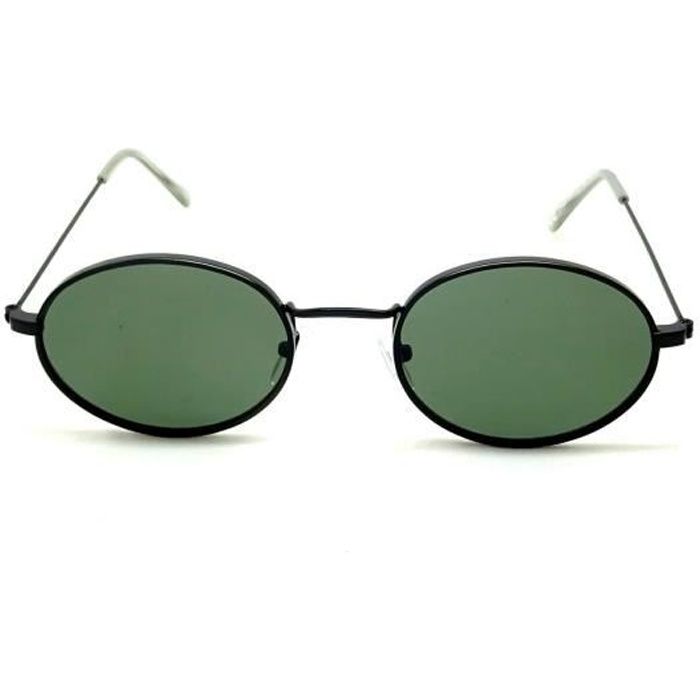 Or Vert foncé - Lunettes de soleil rétro rondes Hippie, monture ronde  colorée en métal, pour femmes et homme - Achat / Vente lunettes de soleil -  Cdiscount