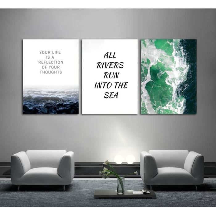 Ordertown Style Nordique sans Cadre Art Peinture Décoration De La Maison  40cm 1# Feuilles Toile Peinture Home Salon Chambre Image Affiche Bureau Décoration  Murale 30 Cuisine & Maison Ameublement et décoration