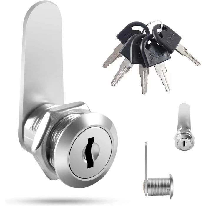 Serrure de boîte aux lettres, Serrure boite aux lettres 16mm avec 5