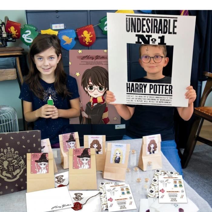 Kit anniversaire créatif - D'arpeje - Harry Potter - Décoration de fête ...