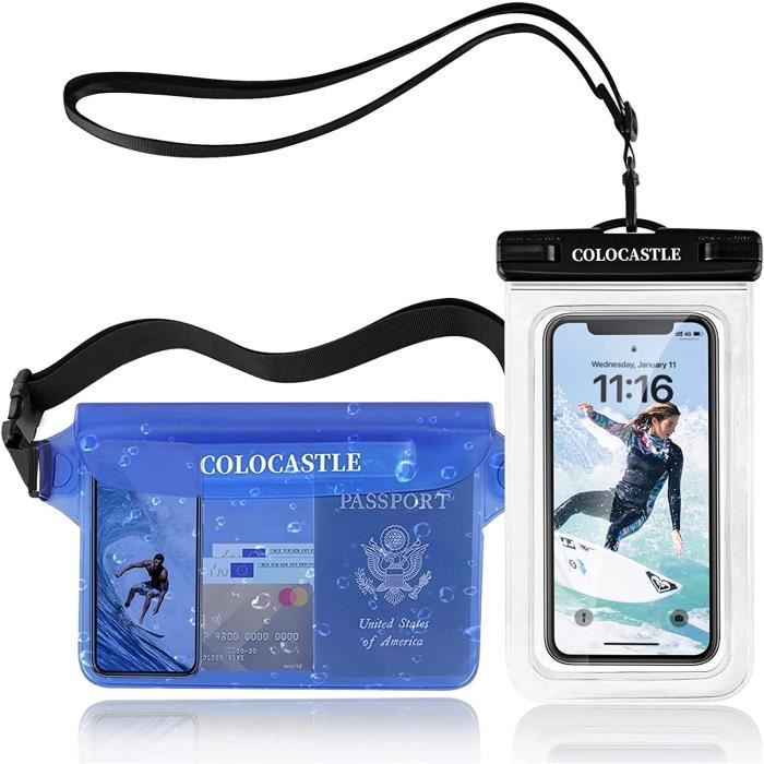 Pochette Etanche Smartphone, Sac Etanche Telephone Portable Etui Pochette  Imperméable avec Sangle Réglable, IPX8 Plage Accesso[279] - Cdiscount Sport