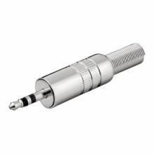 Fiche audio Jack 3.5mm stéréo métal à souder