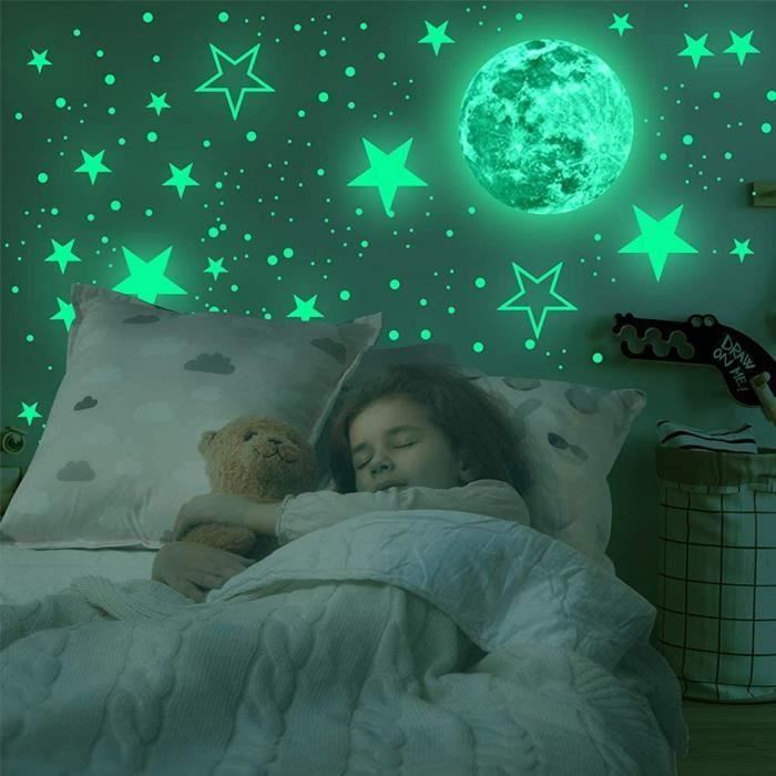 Autocollants Lumineux Lumineuses Stickers Etoiles En Forme De Lune Et D Etoiles Pour Chambre D Enfant Glow In The Stickers Muraux Cdiscount Maison Autocollants Lumineux Lumineuses Stickers Etoiles En Forme De Lune Et D Etoiles Pour Chambre D Enfant Glow In The Stickers Muraux Cdiscount Maison