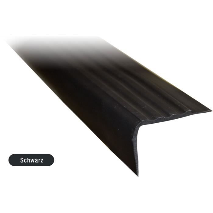 Protection Nez De Marche Escalier Profile Nez De Marche Noir 100 Cm Matiere Plastique Profil D