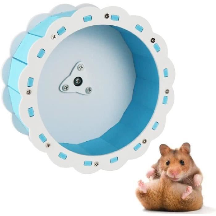 Roue dexercice Hamster Antidérapant Roue Hamster Silencieuse pour Hamster Hérisson Petit Animal Domestique (15cm).