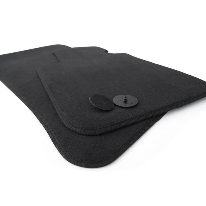 En caoutchouc Qualit/é sup/érieure Coloris noir Lot de 2 tapis de sol kh