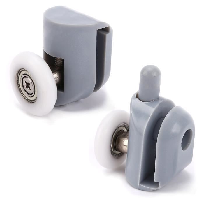 8x Galet Roulette Porte Douche Coulissante Salle de Bain Diametre 23mm blanc Cdiscount Bricolage