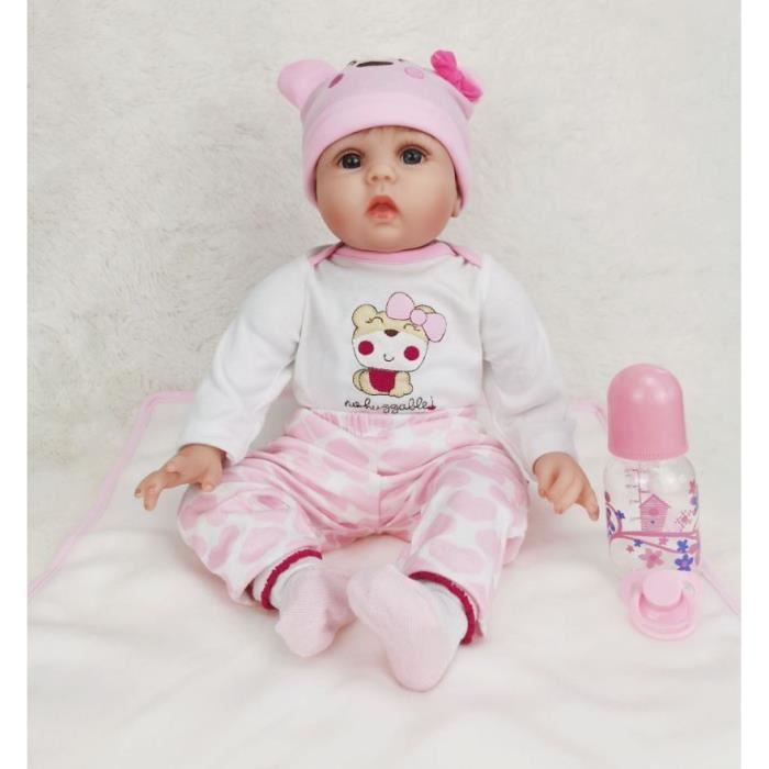 Acheter Poupée jumeaux en Silicone de 55 CM, corps complet, réaliste, jouets  pour bébé fille, cadeaux d'anniversaire pour enfants, faux jouet pour bébé,  éducation précoce