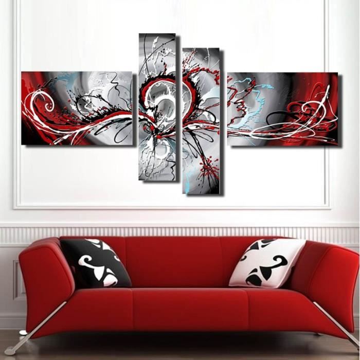 Toile Pour Tableau Multi Panneaux Mural 170cm 80cm Abstrait 3
