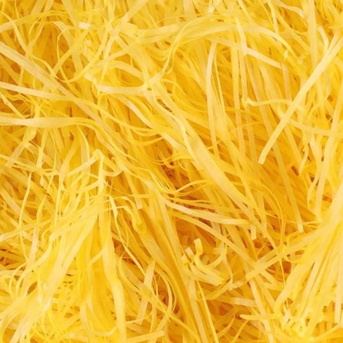 papier kraft déchiqueté Copeaux de papier cadeau 500 grammes pour le remplissage blanc BLANC-500 GR idéal pour le remplissage de boîtes et paniers pour la présentation et la protection de cadeaux