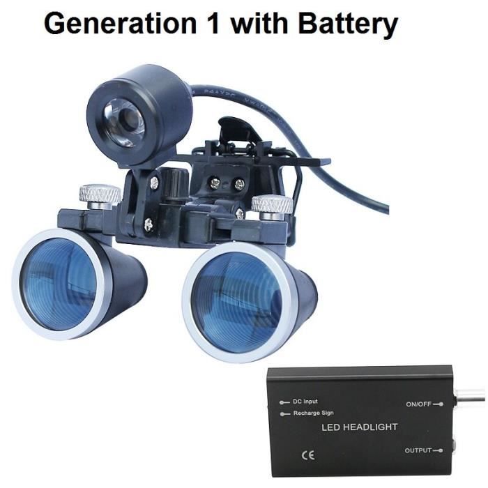 Loupe optique,Loupes dentaires binoculaires de dentiste 420mm, loupe