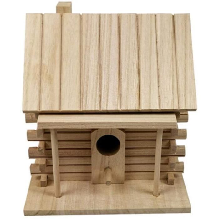 NICHOIR OISEAUX EXTERIEUR Nid Mesange Abri Oiseaux Exterieur Cabane