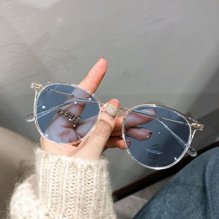 Lunette de soleil ronde transparente clearance