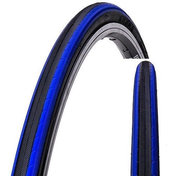 Pneu extérieur Czar 700 x 23 Noir/Bleu CST | Decathlon