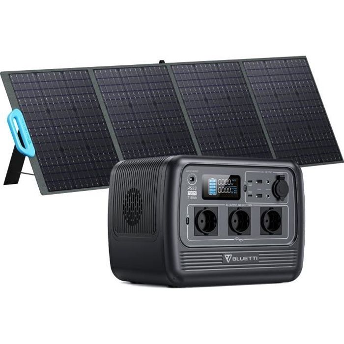 Générateur solaire portable BLUETTI 716Wh/1000W PS72 , batterie