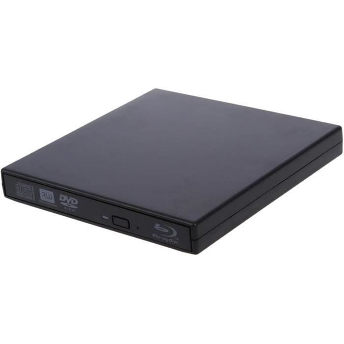 CABLING® Lecteur Graveur DVD Externe Blu Ray,USB 3.0 Type-C Externe Blu-Ray  3D Portable Ultra Slim Graveur de DVD CD-RW pour PC Mac