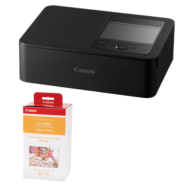 Canon imprimante selphy cp1500 noir+ rp108