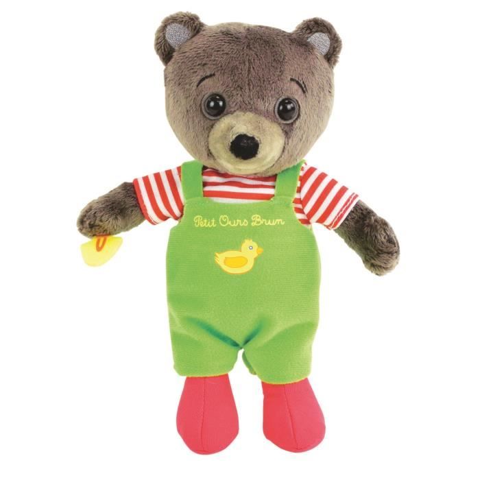 Jemini Petit Ours Brun peluche 20cm jardine Cdiscount Jeux