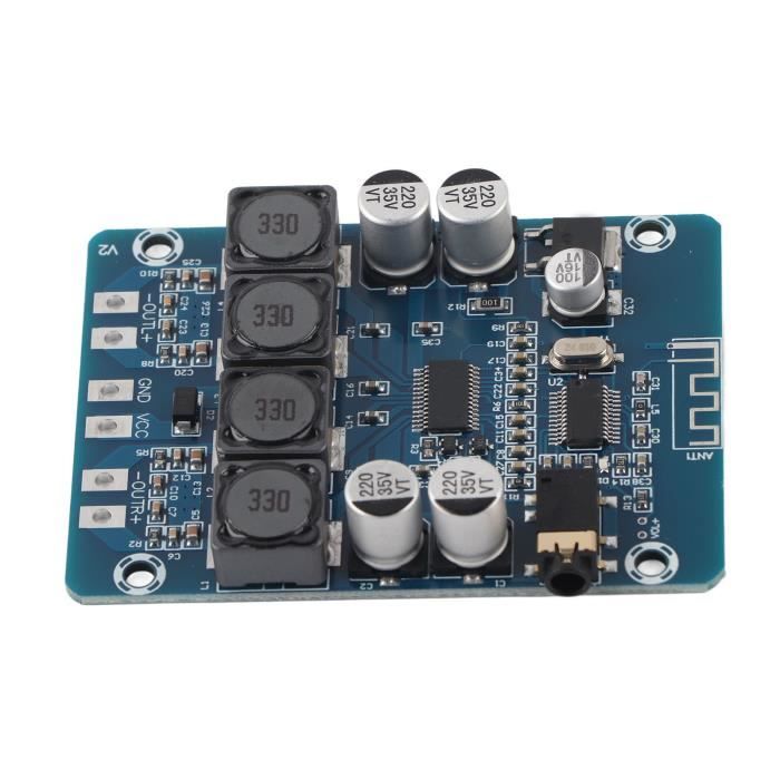 Carte D'amplificateur Audio, Module D'amplificateur Bluetooth à Double Canal Module D'amplificateur Bluetooth Mini Module De Circuit Haut-parleur