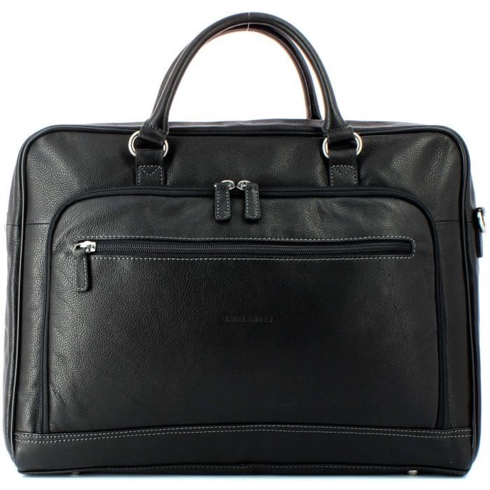 Cartable en Cuir Vachette David Jones NOIR DJ463803 Noir