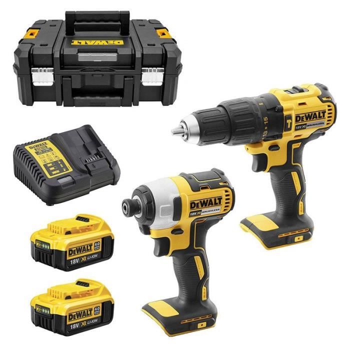 Pack Perceuse Visseuse Chocs DEWALT DCK2060M2T DCD778 DCF787 18V pack-perceuse-visseuse-chocs-dewalt-dck2060m2t-dcd778-dcf787-18v