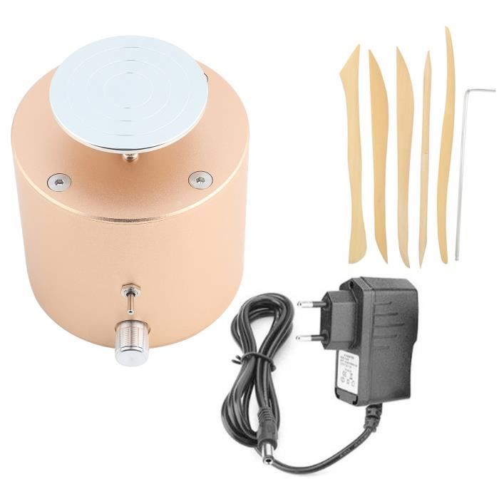 Machine à tour de poterie DUOKON Mini machine à plateau tournant de