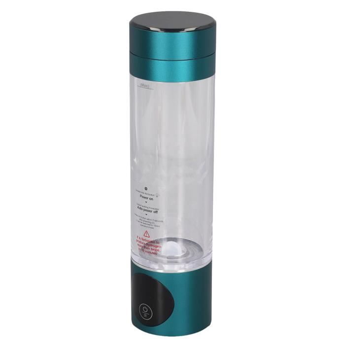 Bouteille D'Eau Hydrogène Générateur Ioniseur Alcalin - Verre 420ml - USB