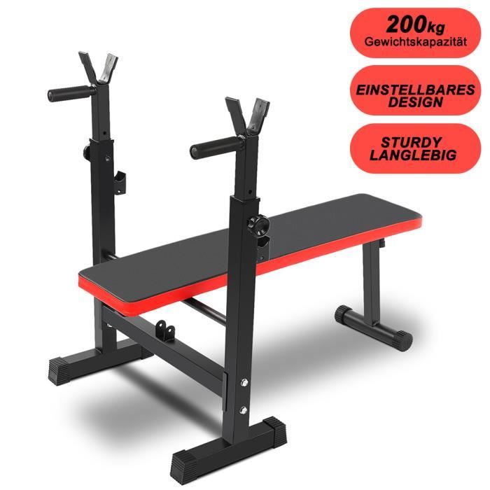 Banc De Musculation JOROTO MD60 Réglable - Capacité 360kg, Pliable, 4 En 1 Pour Entraînement Complet