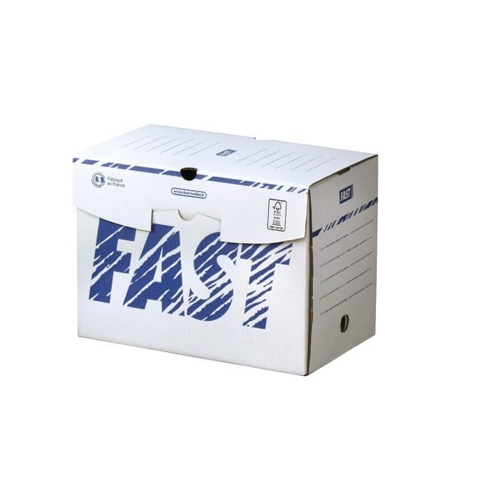 Scatola Archivio Esselte SPEEDBOX Dorso 15 Cm Bianco/rosso - copertina