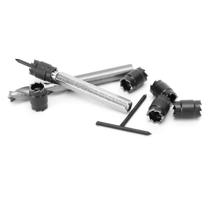 EEEkit Kit 15 Pièces Forets Soudure Points - HSS 3/8" Pour Perceuse - Découpe Tôle Métallique
