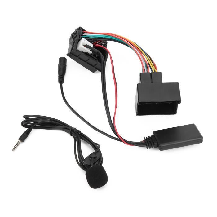 Adaptateur micro Adaptateur AUX pour Voiture, Adaptateur de Microphone Fil Auxiliaire 150 video autoradio