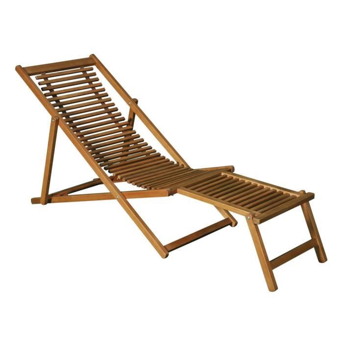 Chilienne De Jardin Avec Repose Pieds En Acacia Fsc Garbo Achat Vente Chaise Longue Chilienne De Jardin Avec Cdiscount