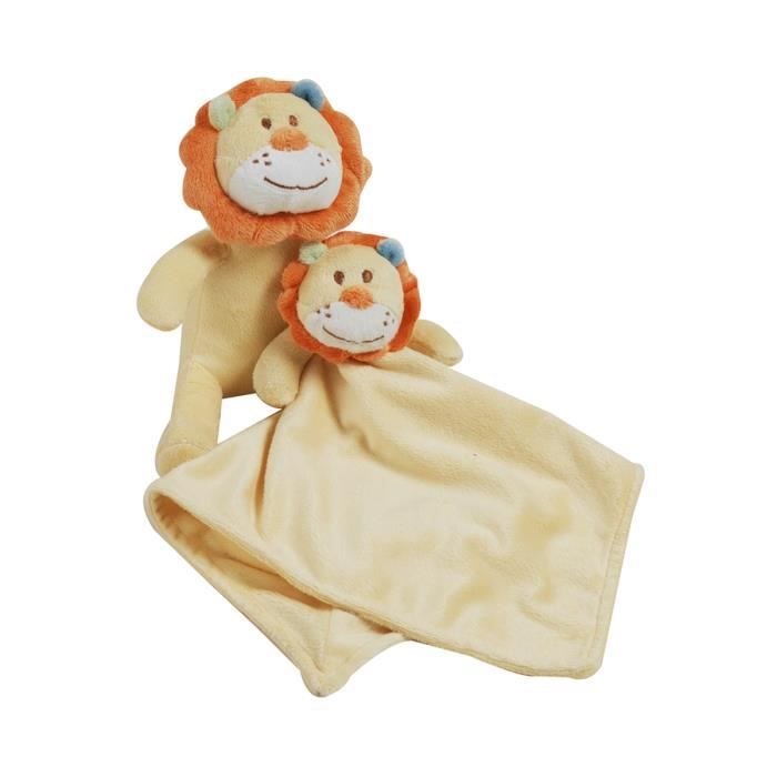 Peluche Et Doudou En Fleece Pour Bebe King Bear Lion Jaune Cdiscount Puericulture Eveil Bebe