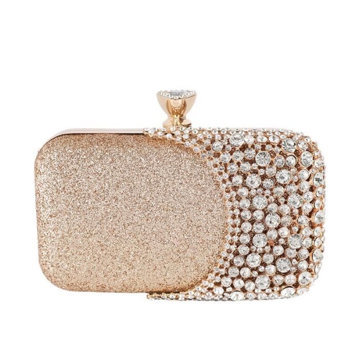 Pochette De Soirée Femme Eternel Noire - Faux Cuir, Fermeture Bouton Pression - Neuf Avec étiquettes