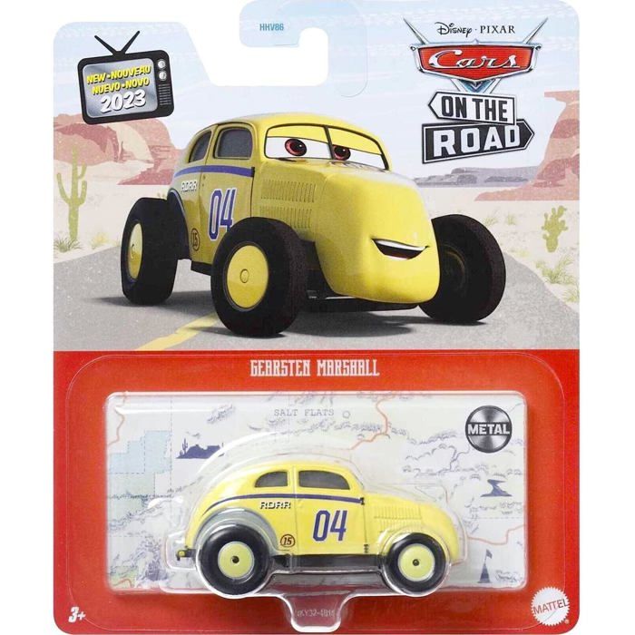 Coffret Voiture Cars Gearsten Marshal Set Vehicule Miniature Jaune 1 Carte offerte Pour Disney Cdiscount Jeux Jouets
