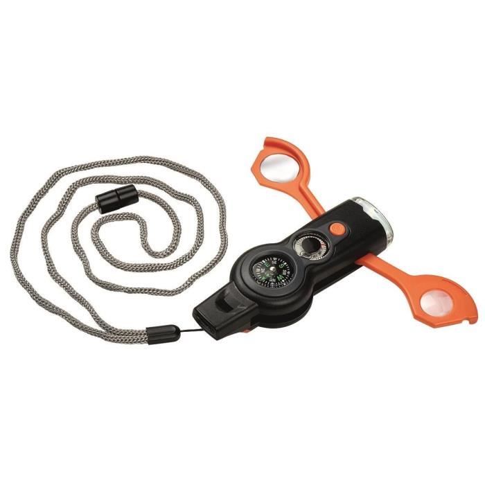 Moses outil de survie 6 en 1 junior 4 5 x 10 8 cm noir/orange Moses outil de survie 6 en 1 junior 4 5 x 10 8 cm noir/orange