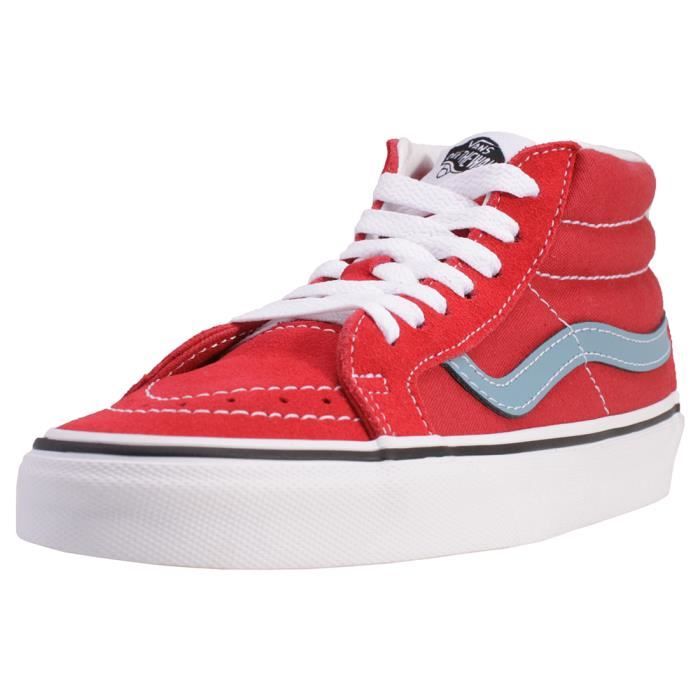 vans rouge bleu