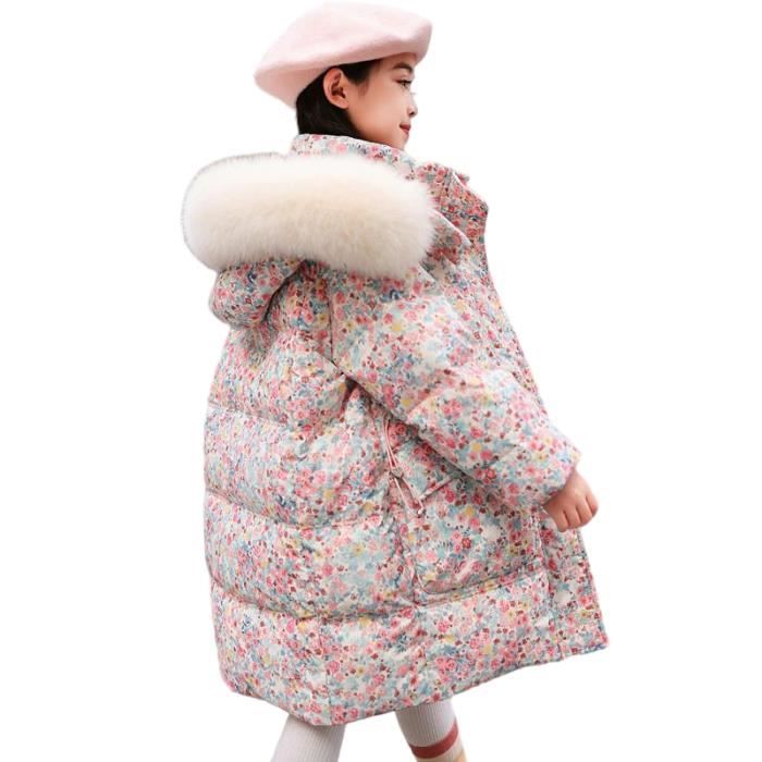 Doudoune fleurie fille 2025