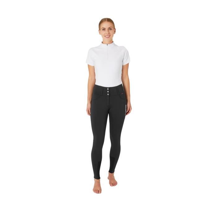 Pantalon équitation Femme Miller – Taille Haute, Rouge Stretch, Coton/lycra – Taille 28